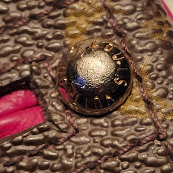 LOUIS VUITTON Monogram Perfo Pochette Plat Pouch Fuchsia M95219 LV (Pre Owned) - Picture 3 of 5